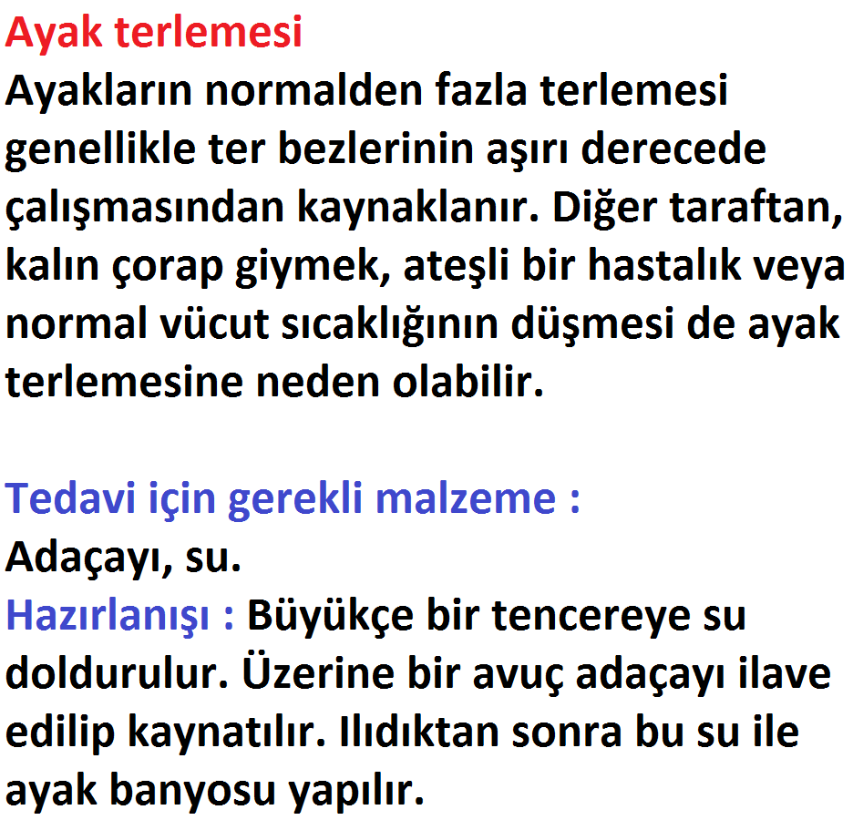 Ayak terlemesi tedavi edilir mi Ayak terlemesi tedavi edilir mi