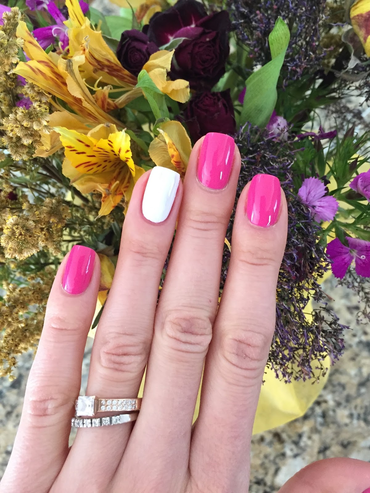 mod squad - electric neon pink nail polish, color & lacquer - essie
