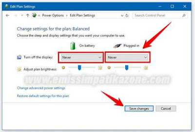 Cara Mengatur Komputer Server UNBK / UAMBNBK Agar Tidak Sleep