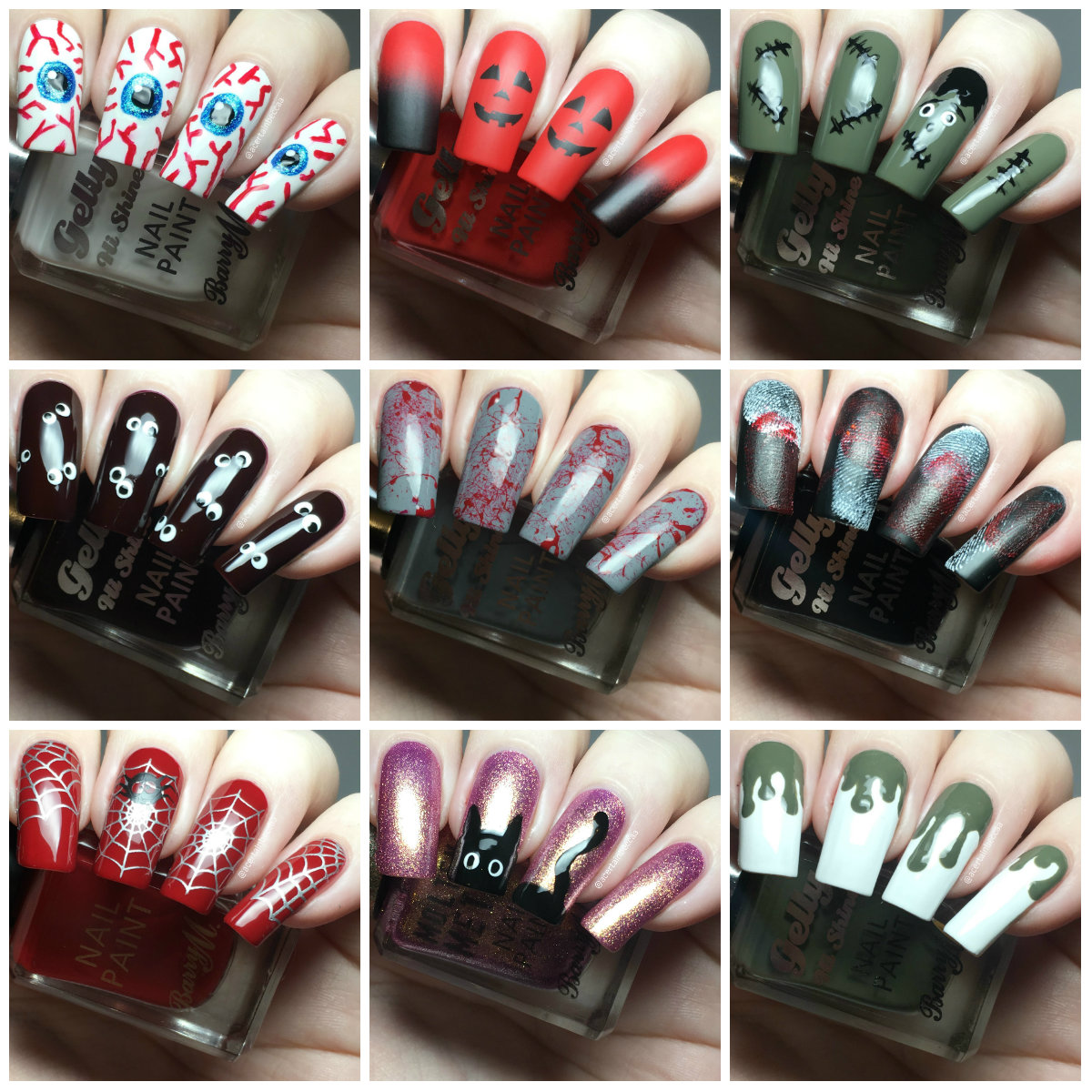 A Certain Becca Nails Barry M Halloween Nails Barryween Barrysstars