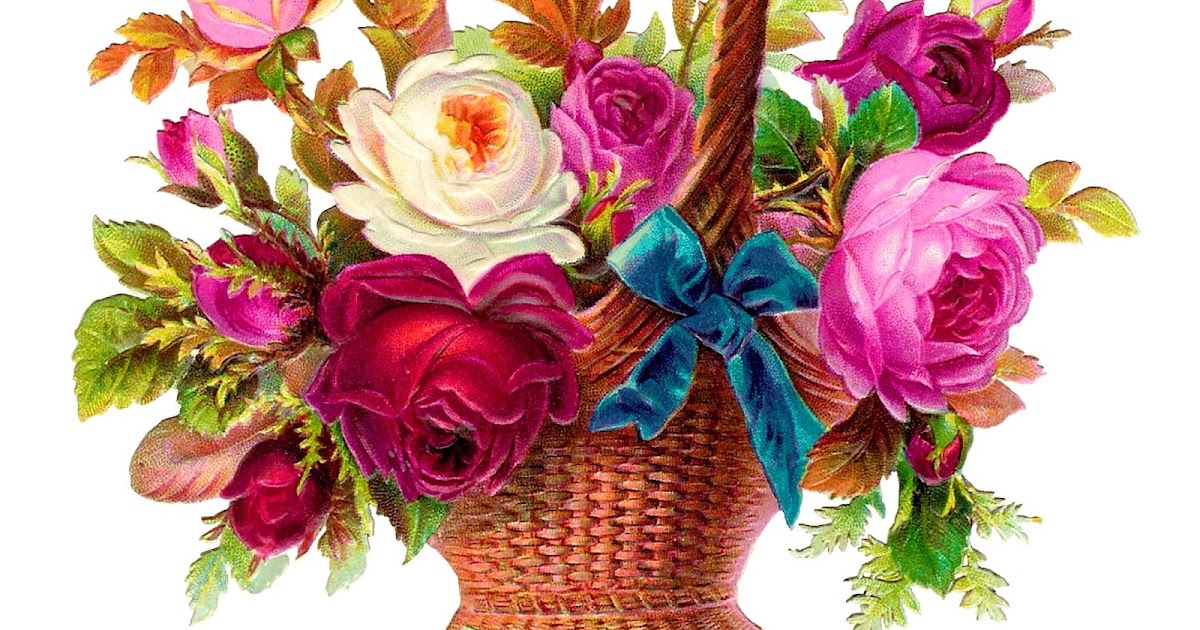 free clip art flower baskets - photo #16