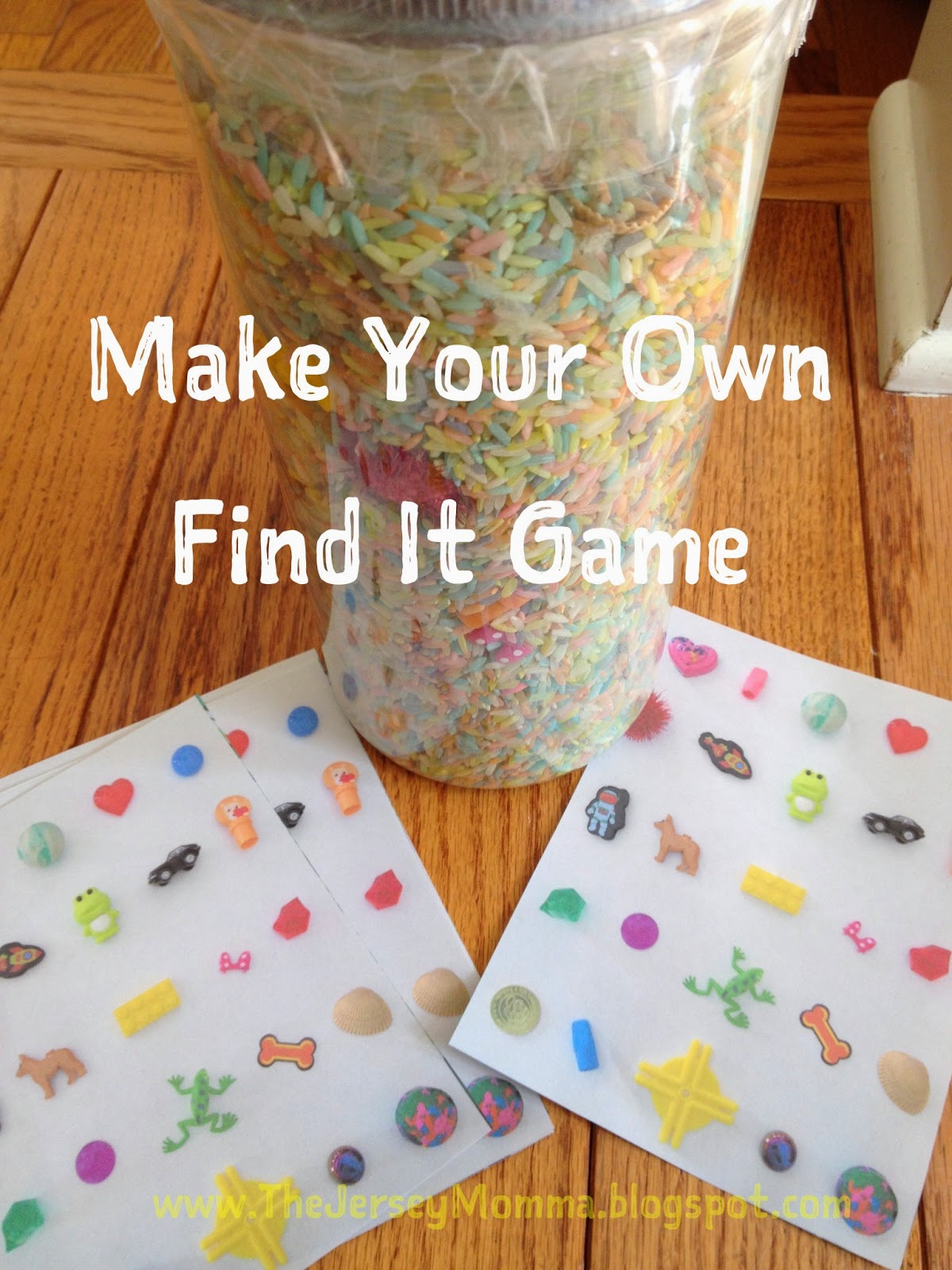 The jersey momma make your own find it game