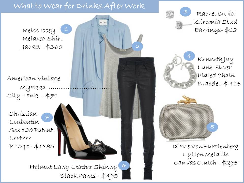 Sacred and Profane Designs What to Wear for Drinks After Work