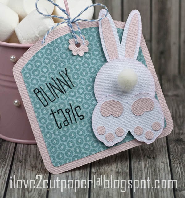 i love 2 cut paper Bunny Tails