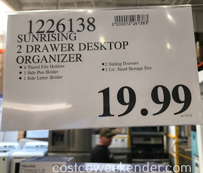 Deal for the Sunrising 3 Tier Desk Organizer at Costco