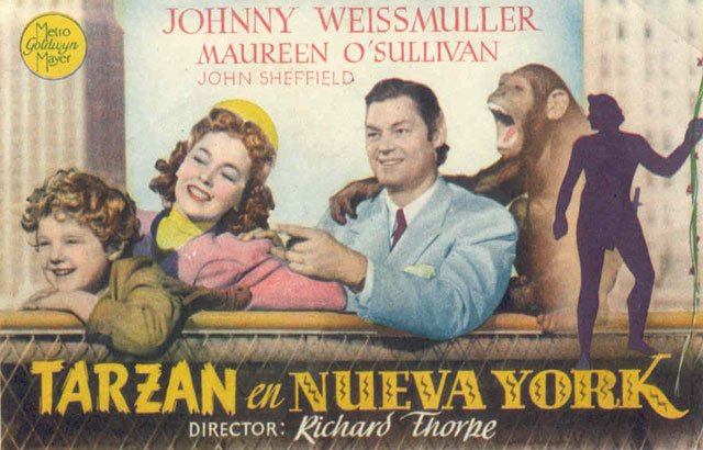 Programa de Cine - Tarzán en Nueva York - Johnny Weissmuller - Maureen O'Sullivan