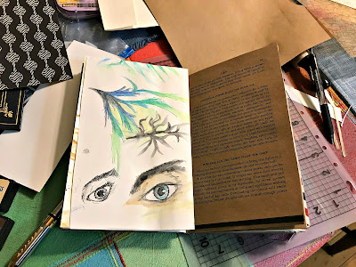 5 minutes of my day December 1, 2017 Continuing to work on my junk journal