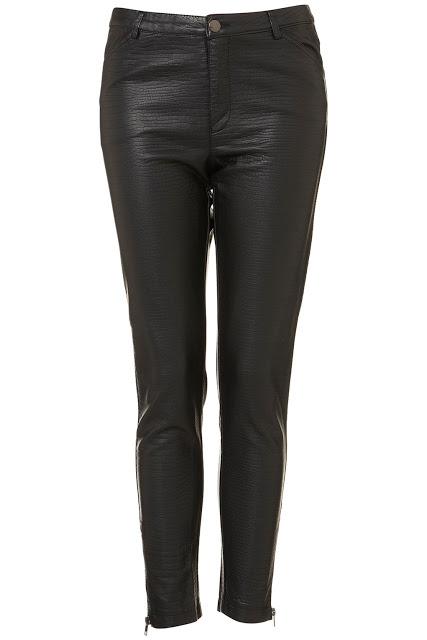 Topshop faux leather trousers