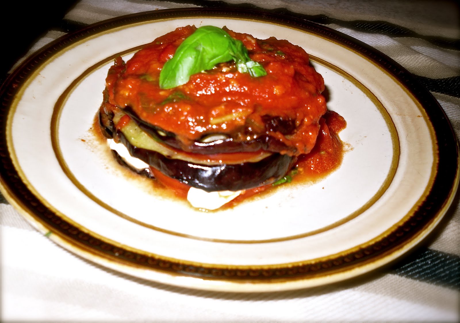 Elle.Beau.Grease. Grilled Eggplant Stacks Recipe