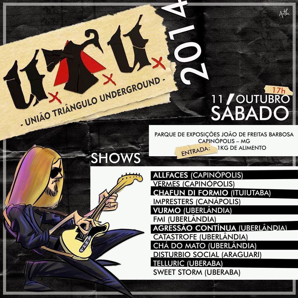 Flyer do Festival UTU (União Triângulo Underground)
