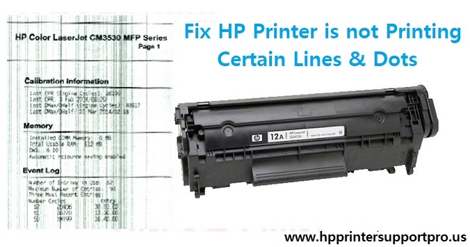 lines on hp printer