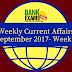 Weekly Current Affairs September 2017- Week I