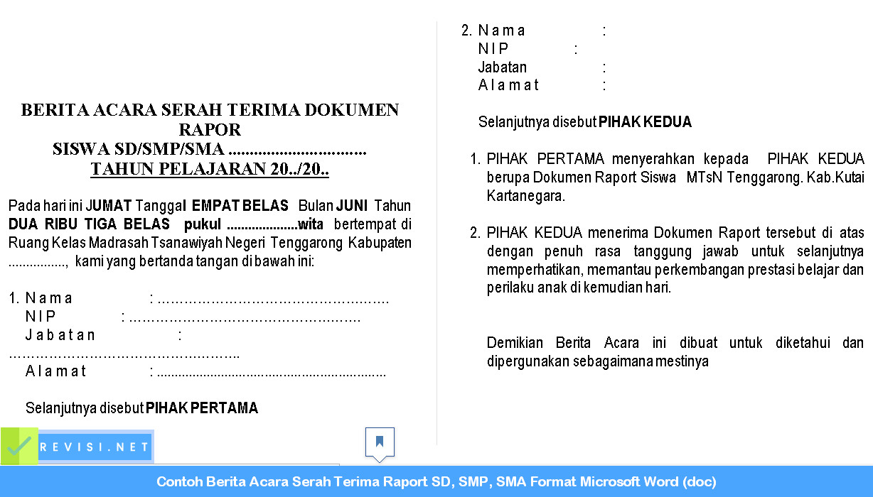 Contoh Format Berita Acara Ujian | contoh berita acara serah terima raport sd smp sma Contoh Format Berita Acara Ujian | contoh berita acara serah terima raport sd smp sma