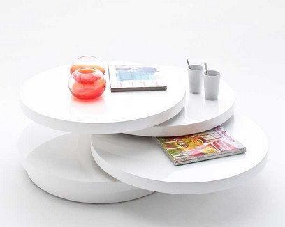 Couchtisch-weiß-hochglanz-rund-drehbar-in-einem-modernen-minimalistischen-Design-ohne-Schubladen-für-Wohnzimmer-Tisch-Ideen