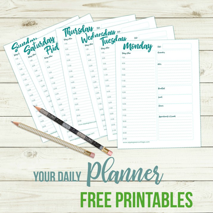 free daily planner printable to keep you organized free daily planner printables