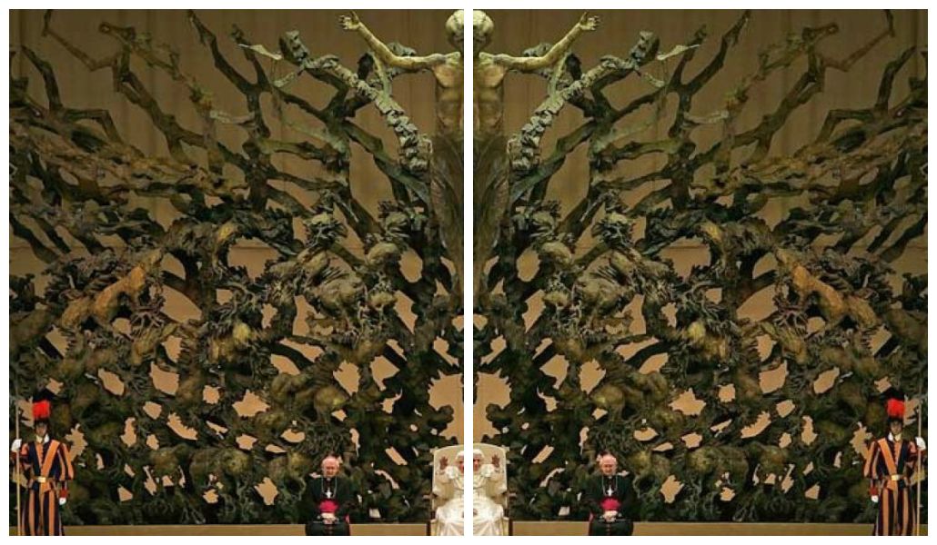 Image result for vatican audience hall mirror