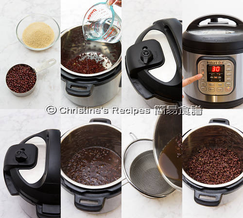 豆沙壓力煲製作圖 Red Bean Paste Instant Pot Procedures01