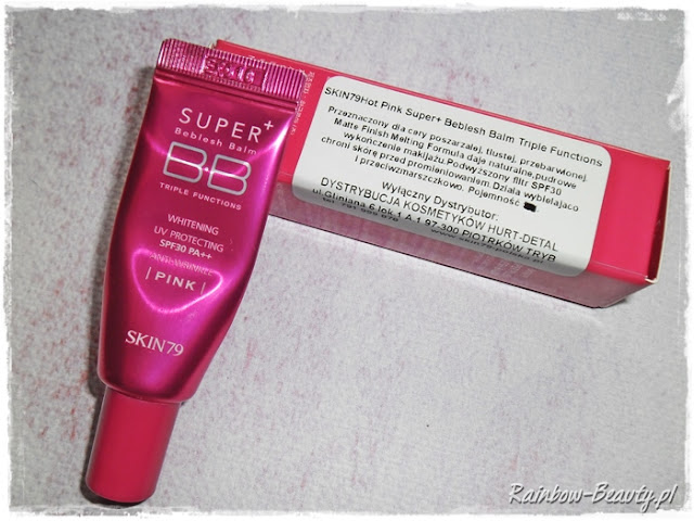 Skin79 Hot Pink Super+ Beblesh Balm blog opinie kolor