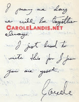 Carole Landis Letter To Lt. Troy