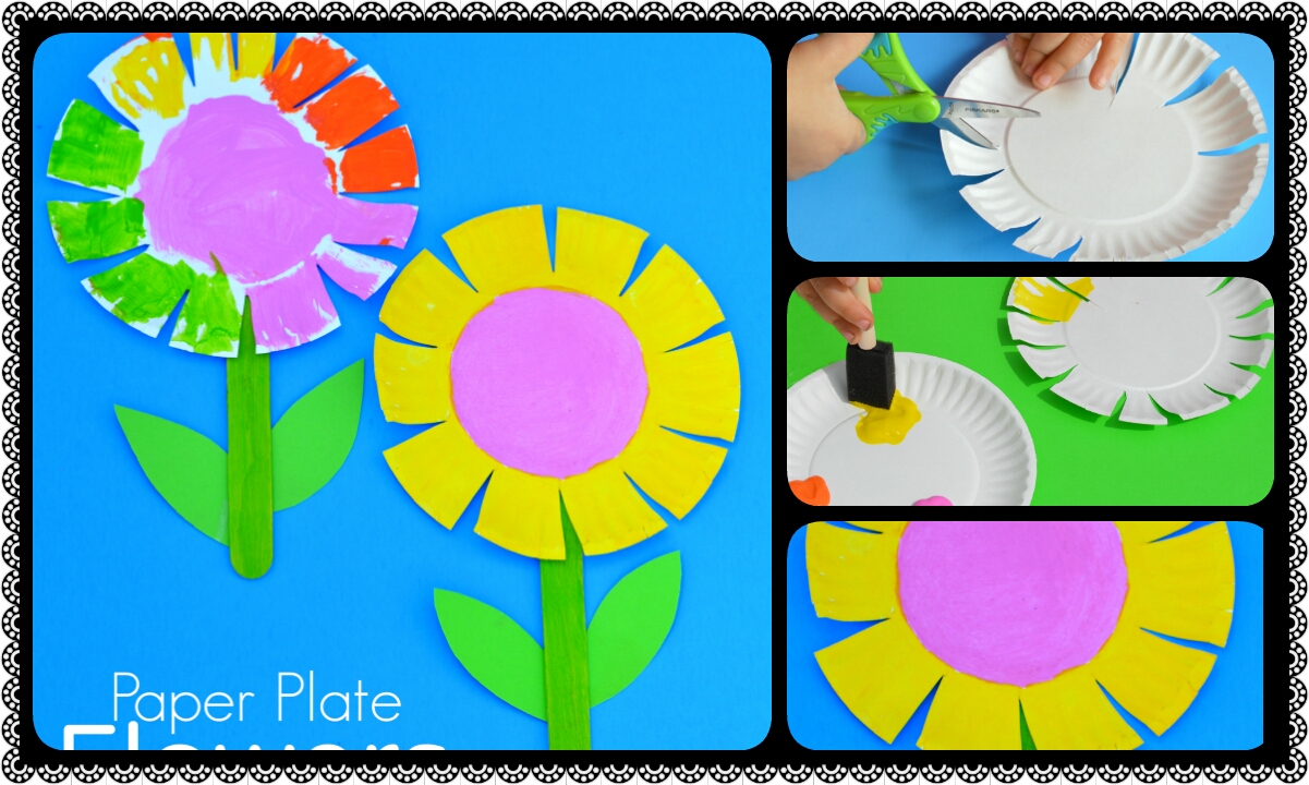 paper plate flower crafts for kids under fontanacountryinn com flower paper plate craft