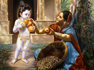 Mahabharat-Krishna-Eat-The-Fruite-HD-image