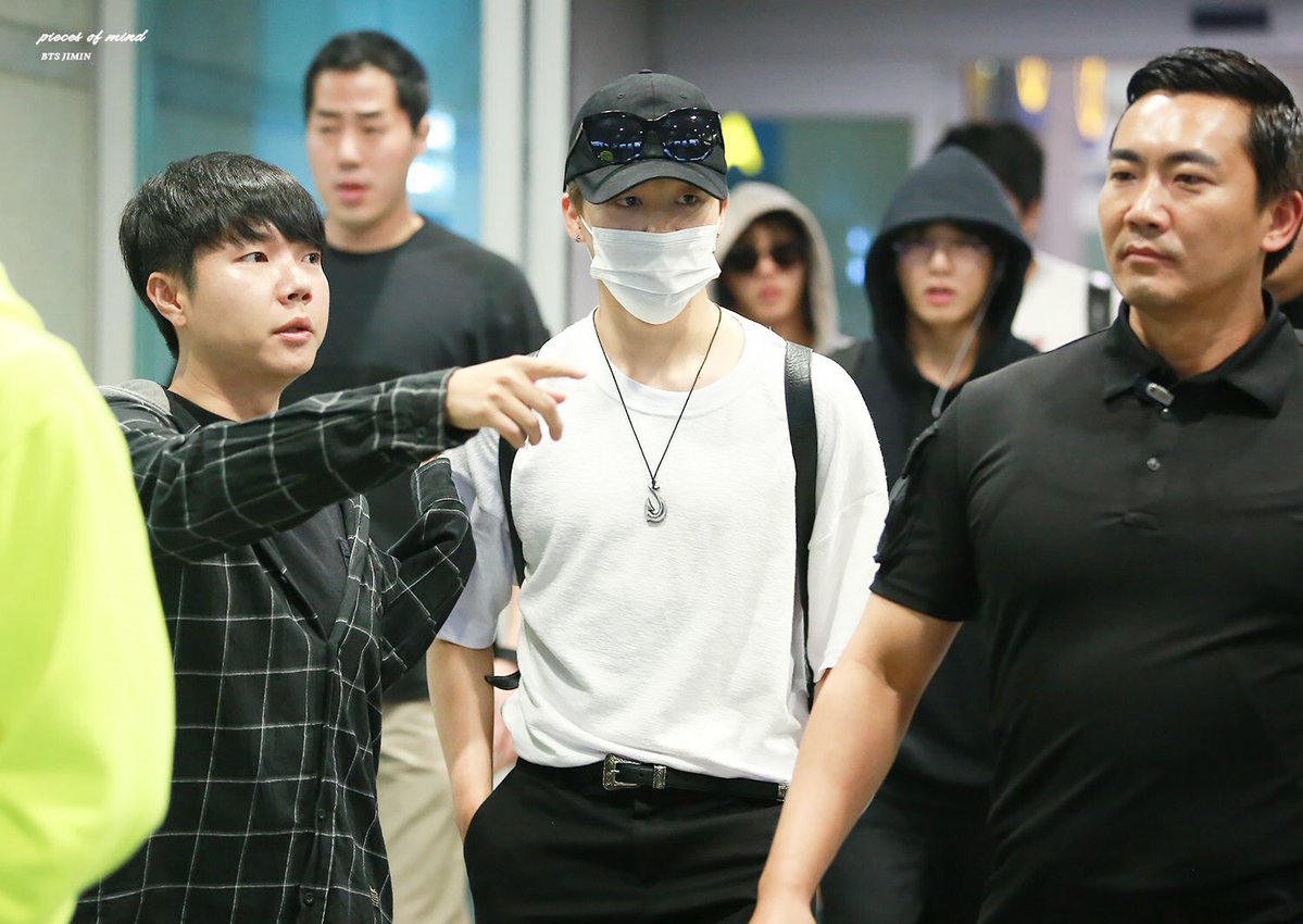 Jimin and his personal manager is double cute | BTSTAN