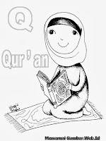 Belajar Mewarnai Huruf Alfabet Q Al Qur'an
