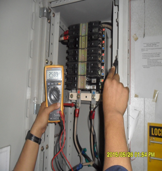 Check insulations in feeder ECC 24 VDC Check insulations in feeder ECC 24 VDC