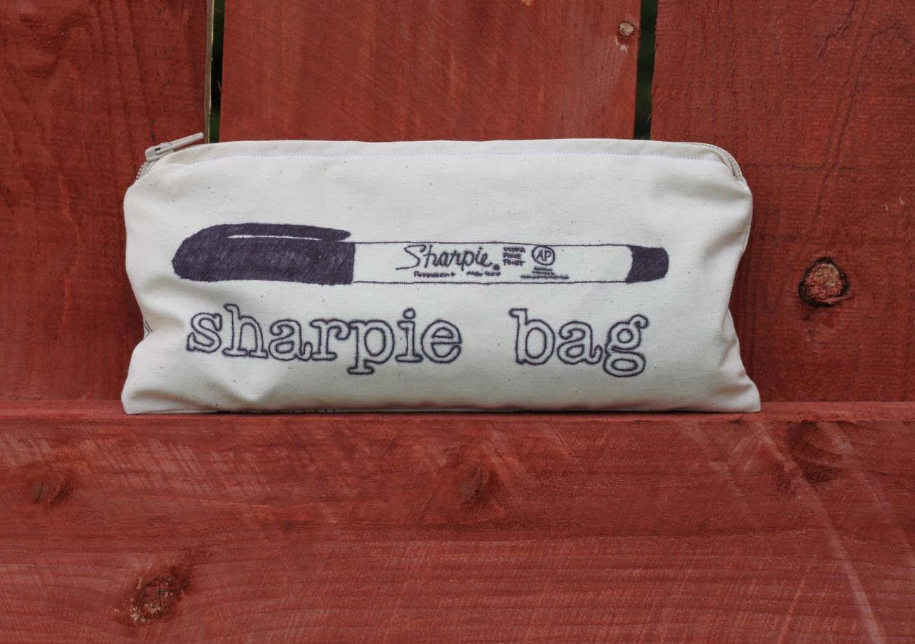 sharpie bag decorated with a sharpie