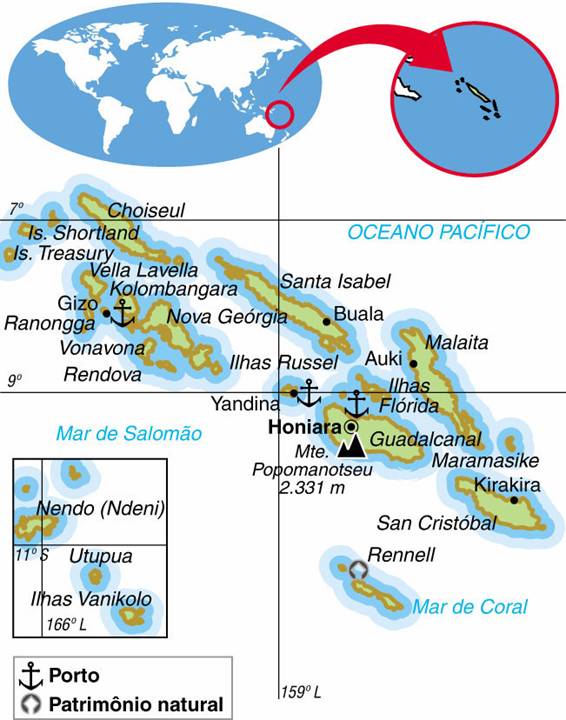 Ilhas Salomão, Aspectos Geográficos e Socioeconômicos das Ilhas Salomão Ilhas Salomão, Aspectos Geográficos e Socioeconômicos das Ilhas Salomão