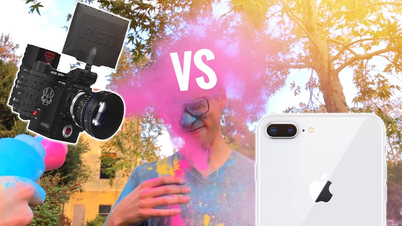 iPhone 8 Slow Motion vs $30,000 RED Camera