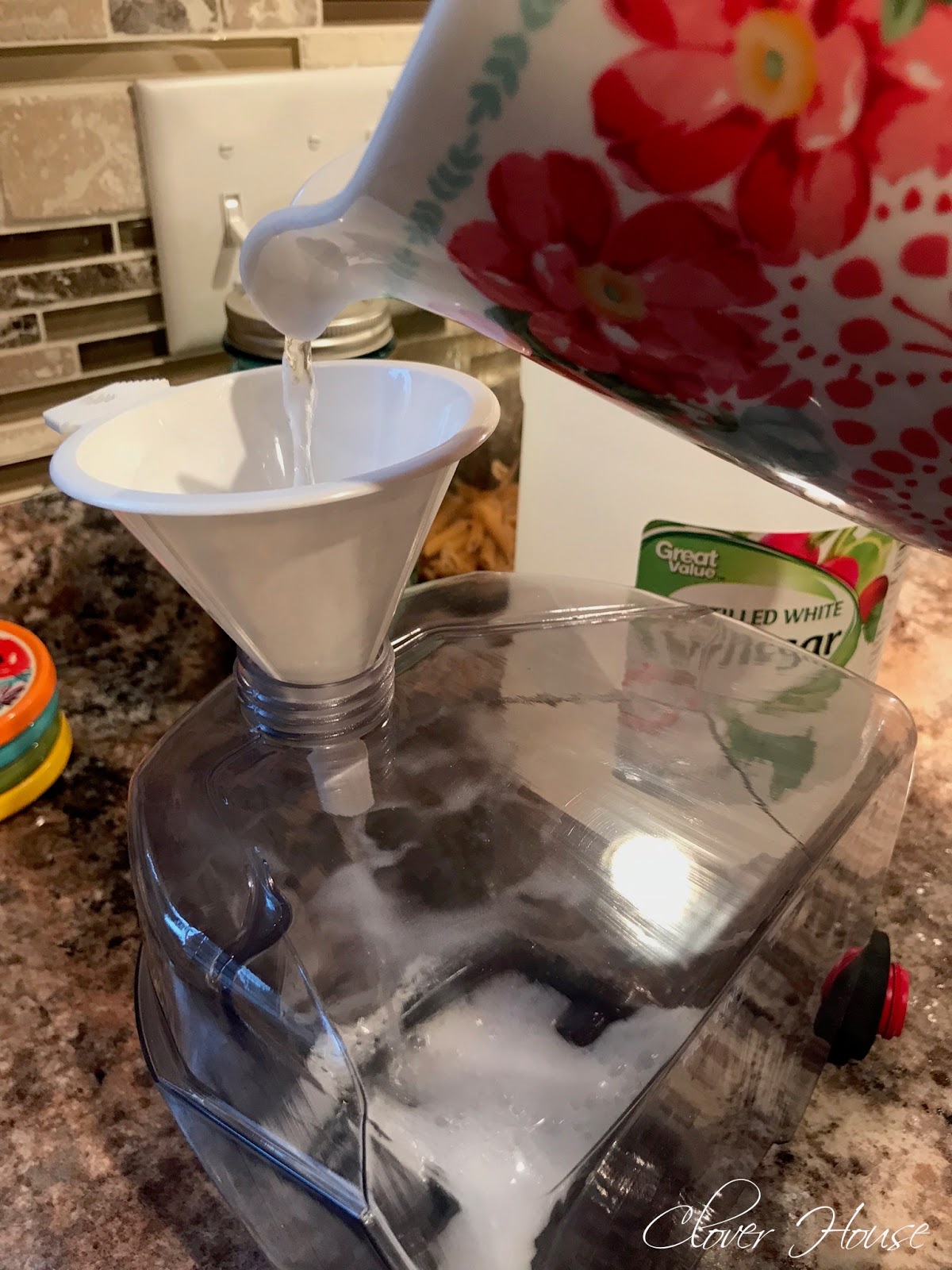 Clover House Spot Cleaning Carpet with a DIY Cleaning Solution