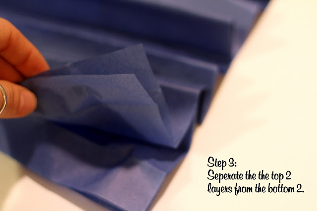 DIY Tissue Paper Rosettes | First Communion Decor by ilovedoingallthingscrafty.com