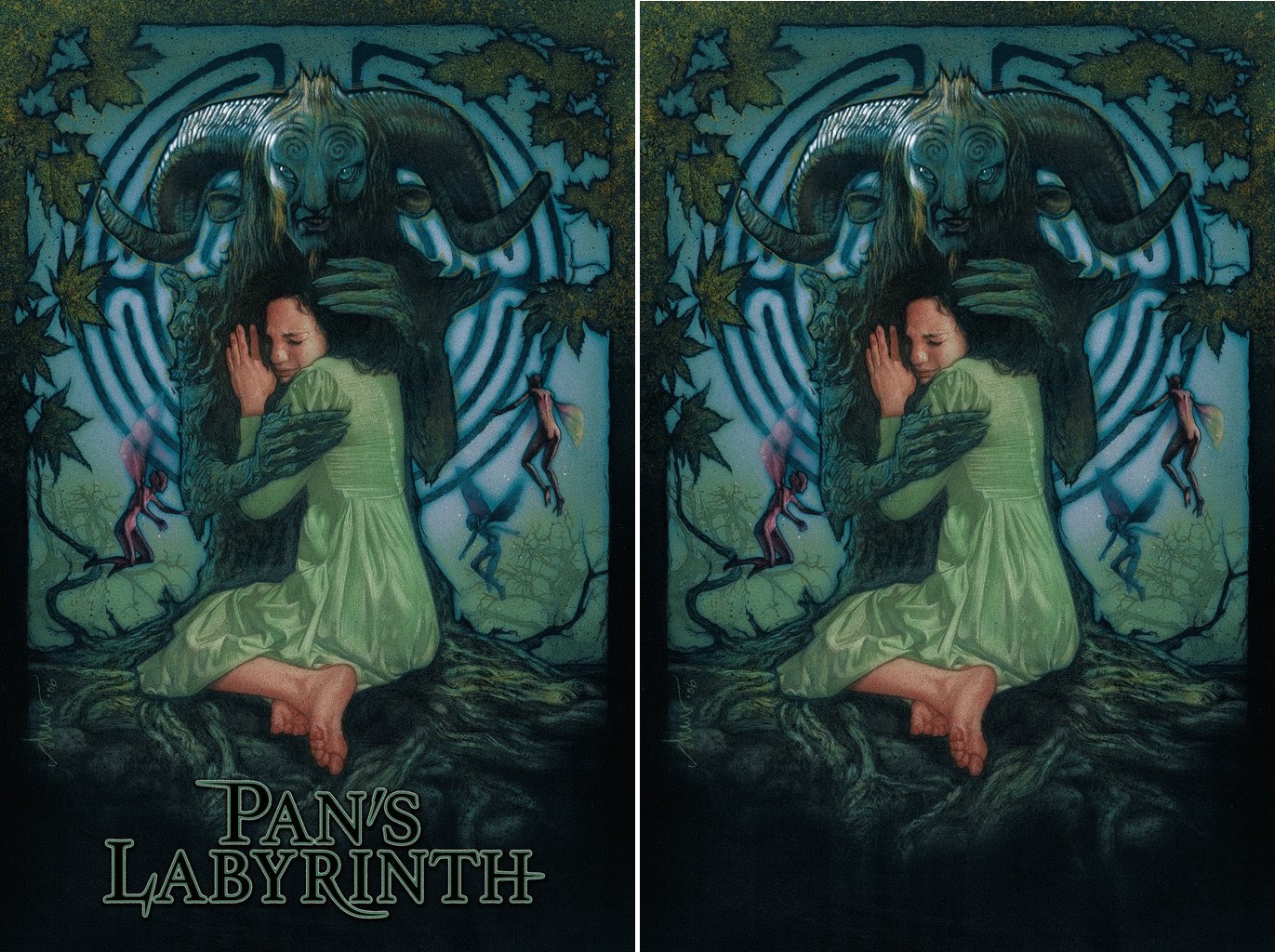 the blot says pan s labyrinth screen print by drew struzan x