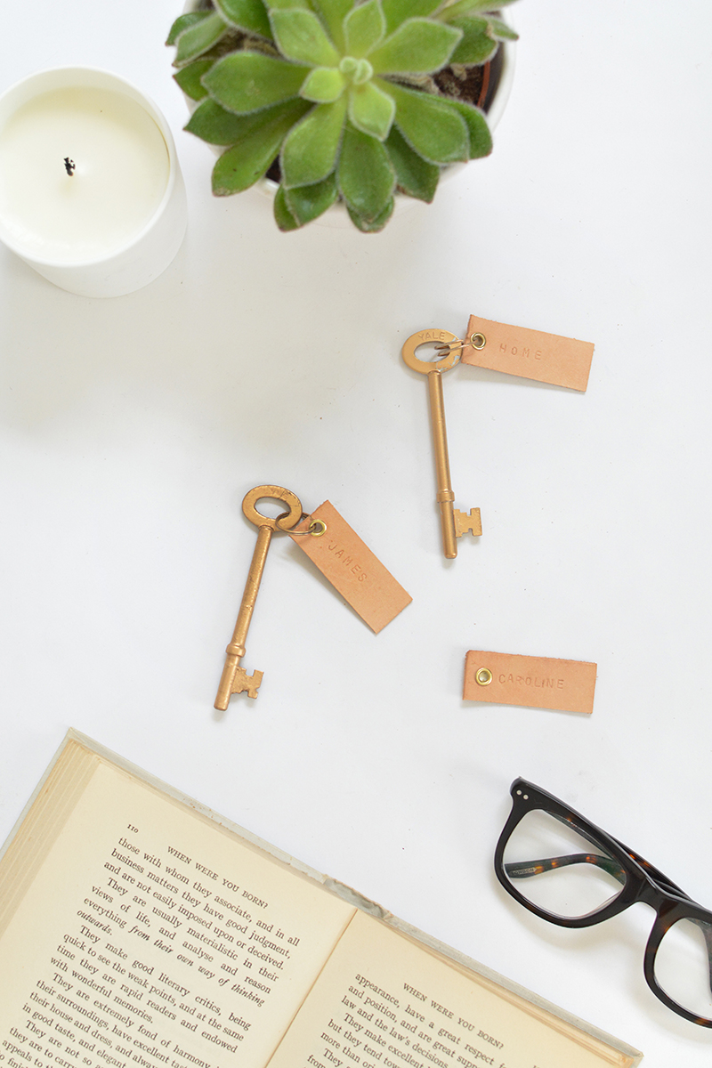 DIY personalised leather keyrings — Caroline Burke Burkatron
