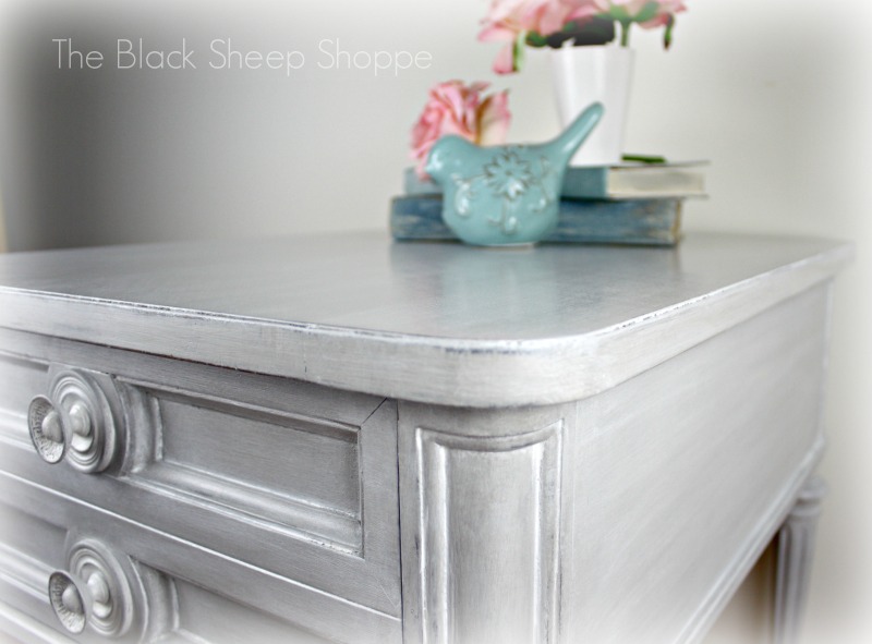 Winter White glaze applied over painted finish. Winter White glaze applied over painted finish.