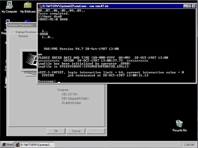 Windows NT / VAX VMS