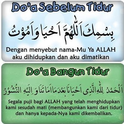 Doa Bangun Tidur Islam Dan Artinya Gambar Islami