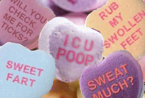 candy hearts for hikers