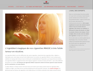 Publicité pour les cigarettes OGM à faible teneur en nicotine Cigarette à très bas taux de nicotine