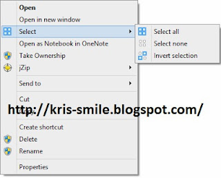 Menambah Menu "Select" pada Context Menu Windows 8