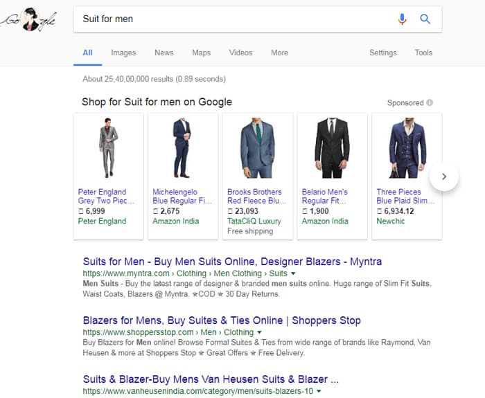 online kya kar sakte hai Search Suit for men