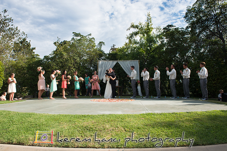 The Celebrated First Kiss That sweet first kiss as husband and wife