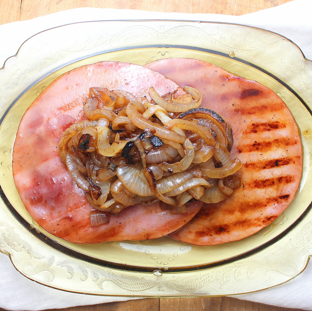 Sue L's Recipe Archive MapleGlazed Ham Steaks