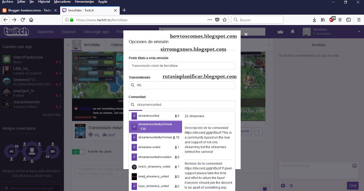 SirromGames Twitch.tv/ferrolfaketres Twitch.tv Community F4F