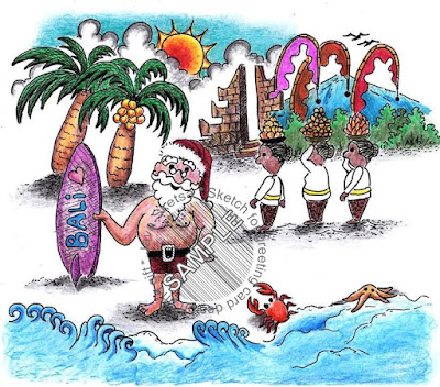 Santa holiday in Bali 01 Santa holiday in Bali 01