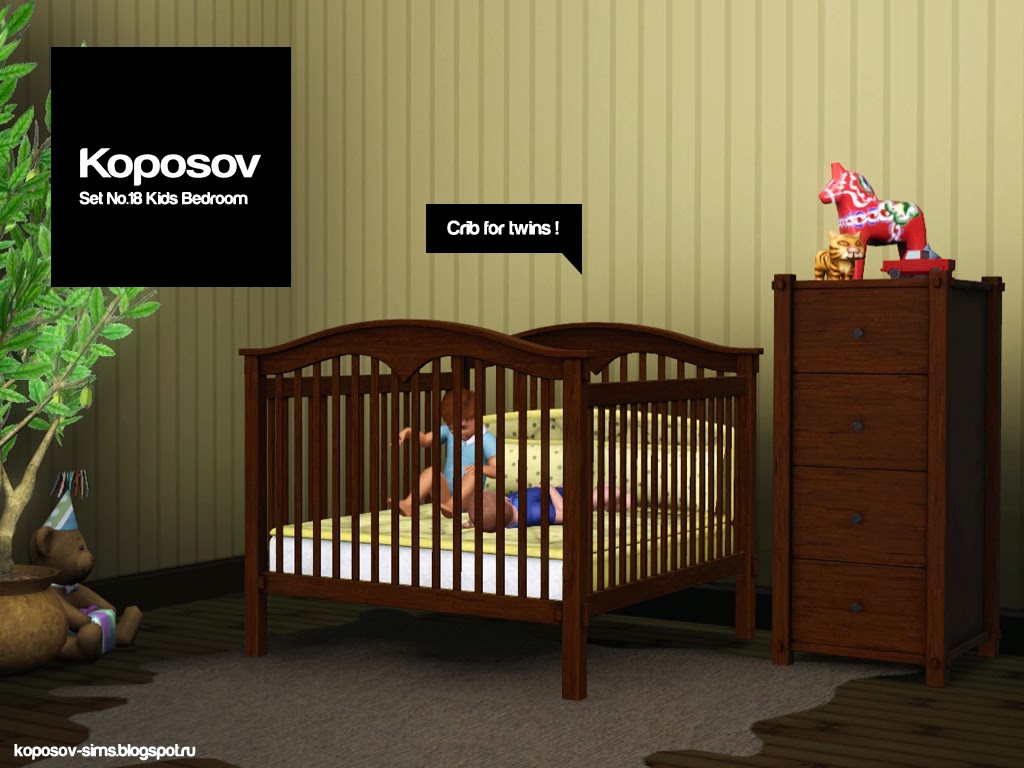 Koposov objects for The Sims™ Set No.18 Kids Bedroom for The Sims 3