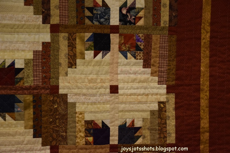 Joy's Jots, Shots & Whatnots Quilt Shot Block Elkhorn Creek Log