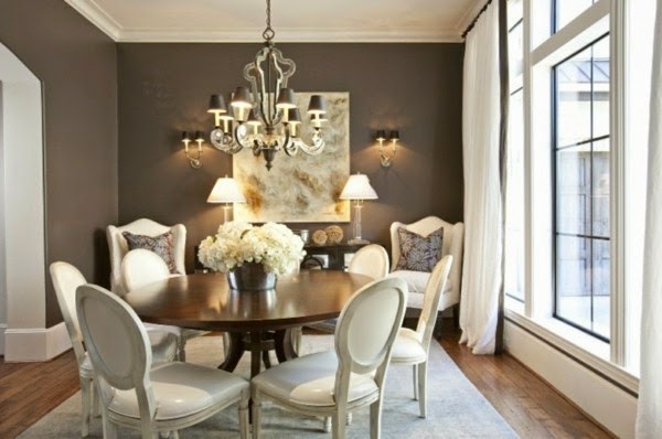 Beautiful examples of leather chairs for dining room!