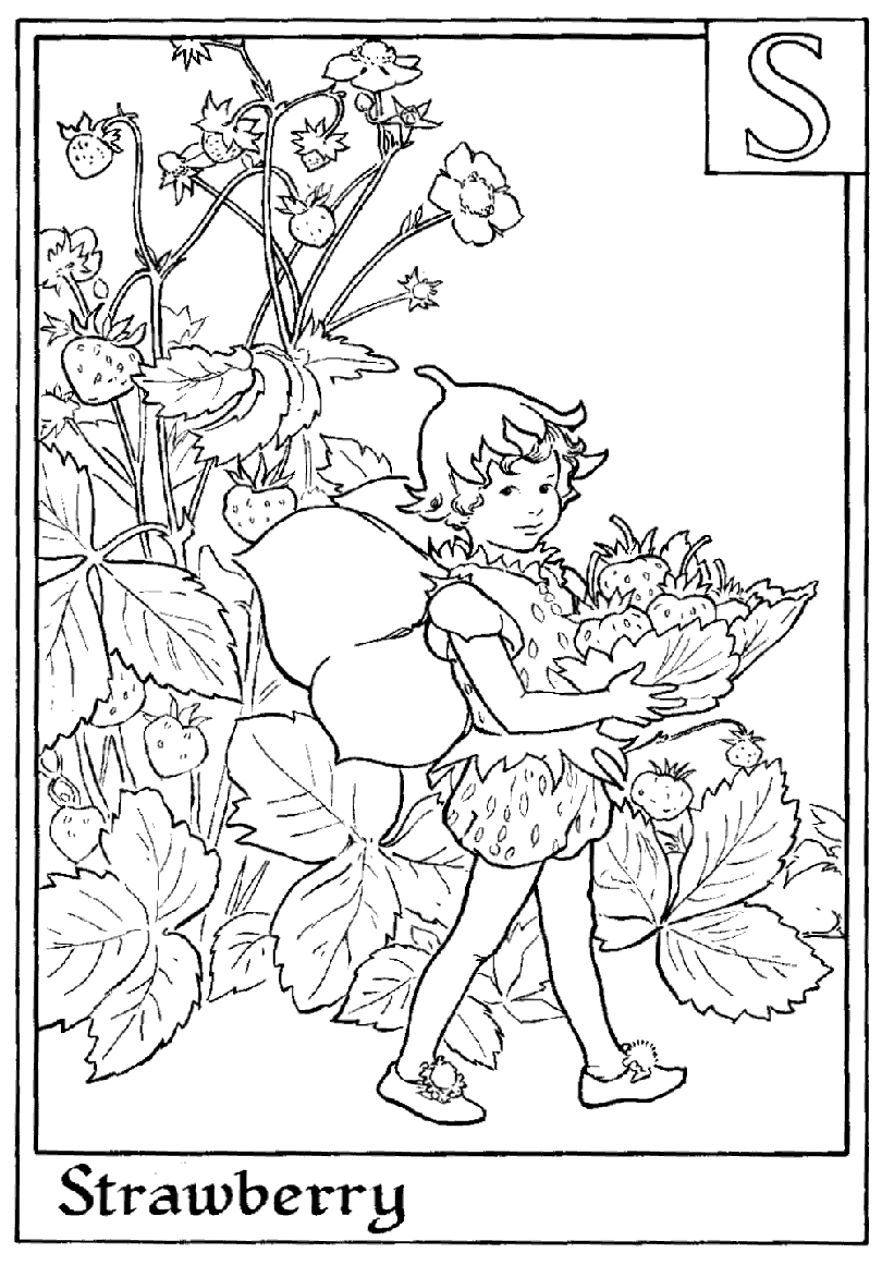 fairy flower coloring pages - photo #12